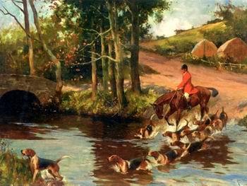 unknow artist Classical hunting fox, Equestrian and Beautiful Horses, 029. Spain oil painting art